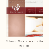 Glanz Musik web site 2011.03